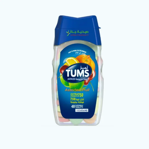 Tums Assorted Fruit 48tabs