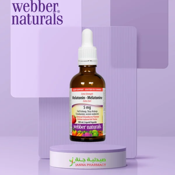 Webber Naturals Melatonin 5mg Liquid 100ml