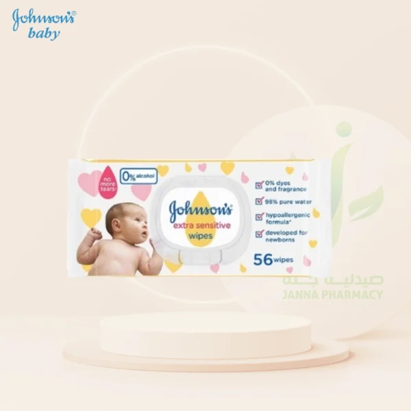 Johnson's Baby Wipes 56's Extra Sensitive