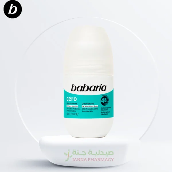 Babaria Deodorant Roll On Zero Aluminum 50 Ml 48 H 50ml