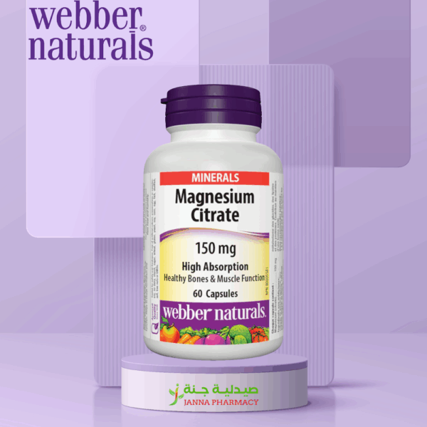 Webber Naturals Magnesium Citrate 150mg Cap 60's
