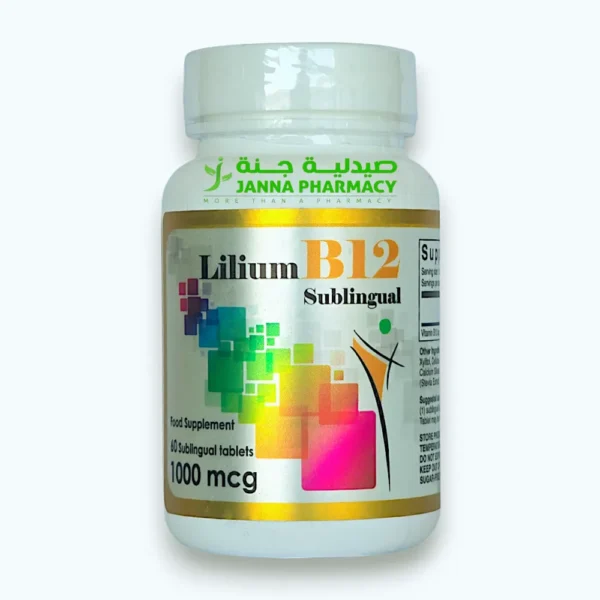 Lilium Vitamin B12 Sublingual 1000mcg 60 Tab