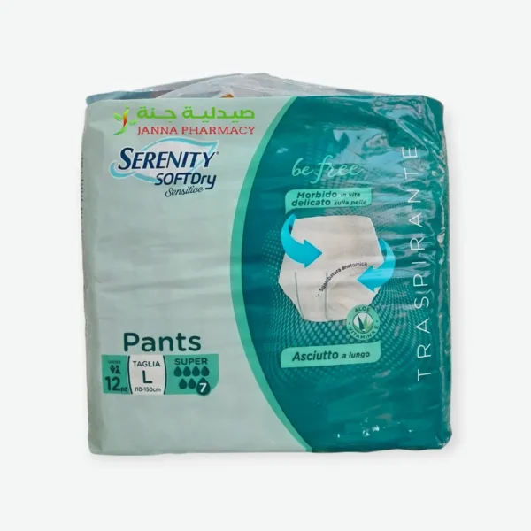 Serenity Pants Sensitive Super (L)12 Pcs