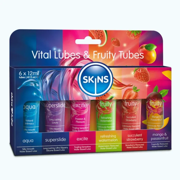 Skins Vital & Fruity Lubricants 6x12ml