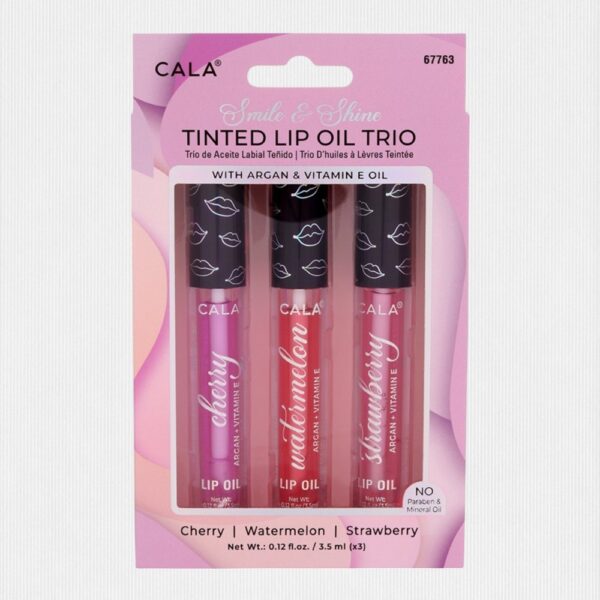 Cala Tinted Lip Oil Trio Cherry/Watermelon/Strawberry 67763