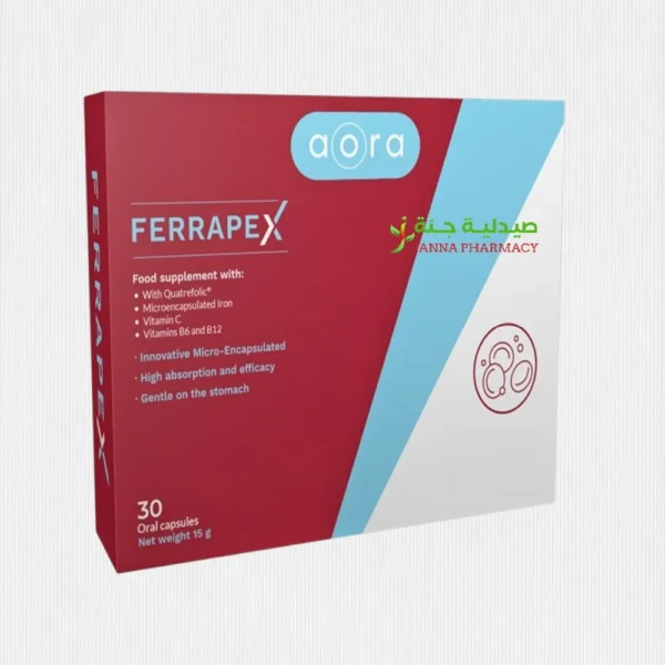 Aora Ferrapex Cap 30's