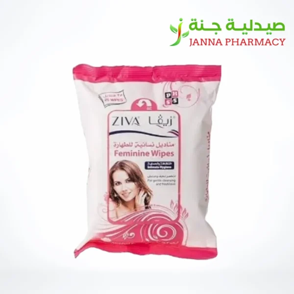 Ziva Feminine 25 Wipes Flowpack (Flip Top)