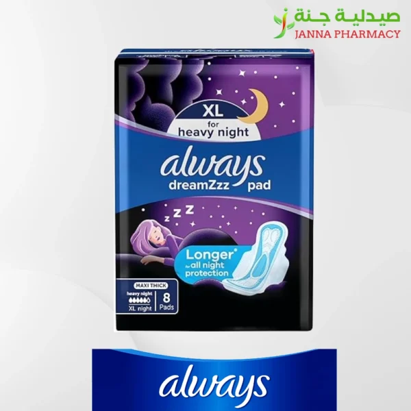 Always Dreamzzz Pad Maxi Thick Heavy Night XL 8 Pads