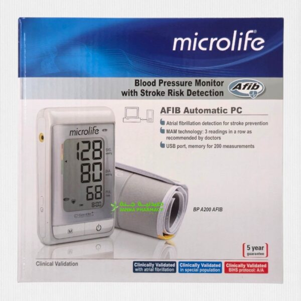 Microlife Blood Pressure Monitor A200 Afib