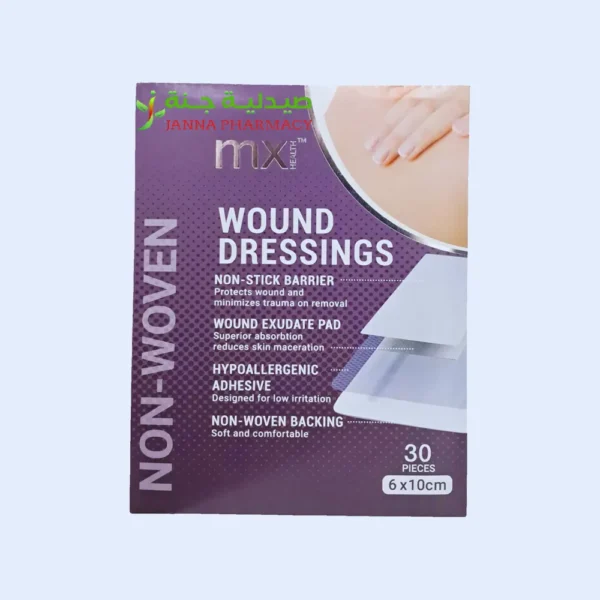 Medinox Mx Fabric Wound Dressings Non-Woven 6 X 10cm(Box 30's)
