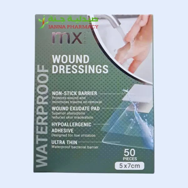-Medinox Mx Waterproof Wound Dressings 5 X 7cm(Box 50's)