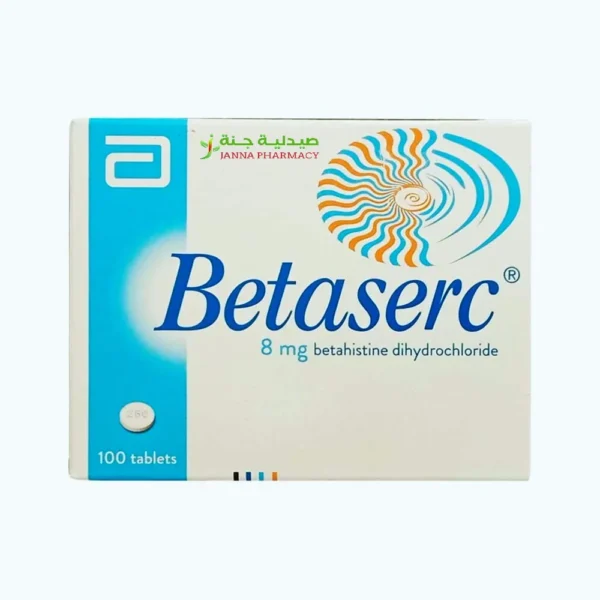 Betaserc 8mg Tab 100's