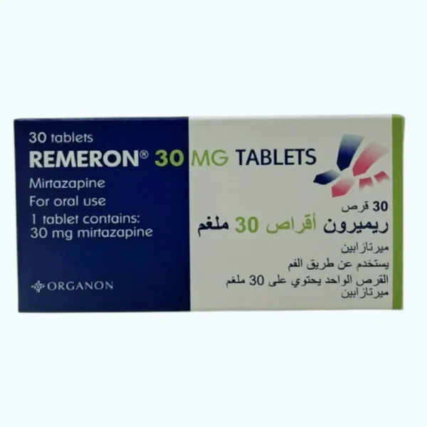 Remeron 30mg Film Cotated Tab 30's