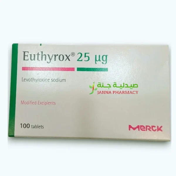 Euthyrox 25mcg Tab 100s'