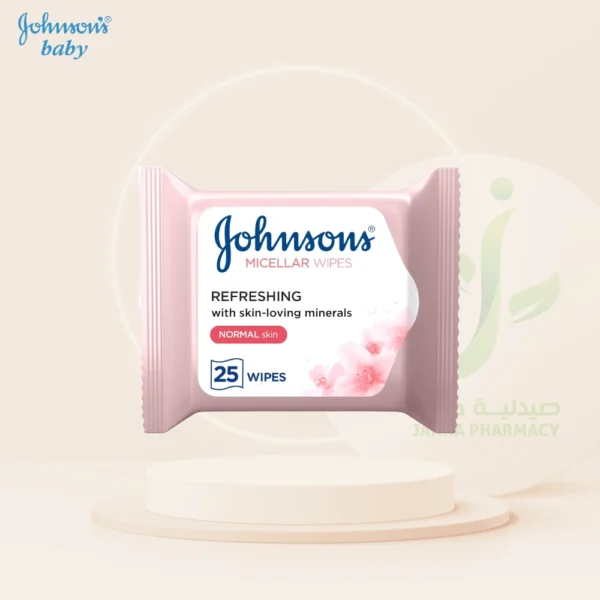 Johnson's Wipes Micellar Normal 25's Pink