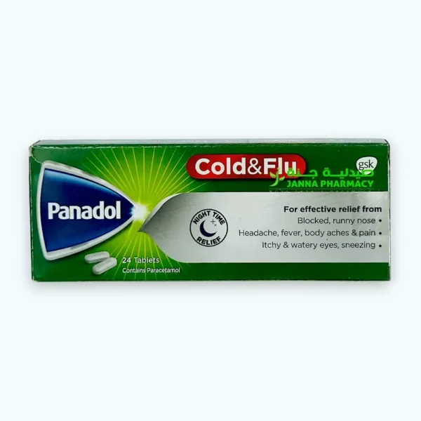 Panadol Cold & Flu Tablets Green 24