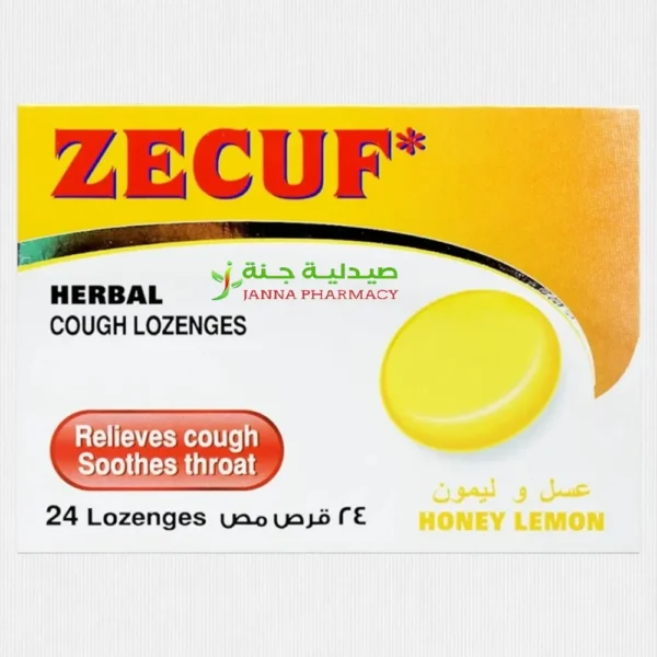 Zecuf Honey Lemon Herbal Lozenges 24 Pieces