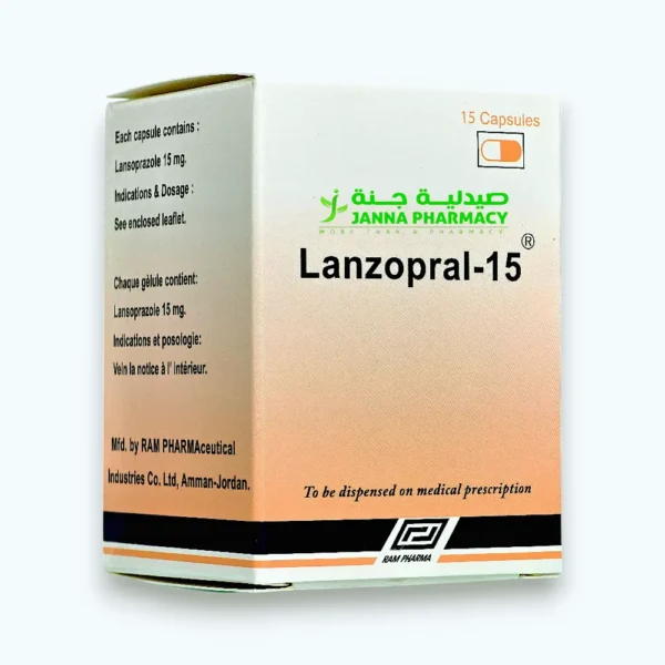 Lanzopral 15 Mg Tabs 15's Caps